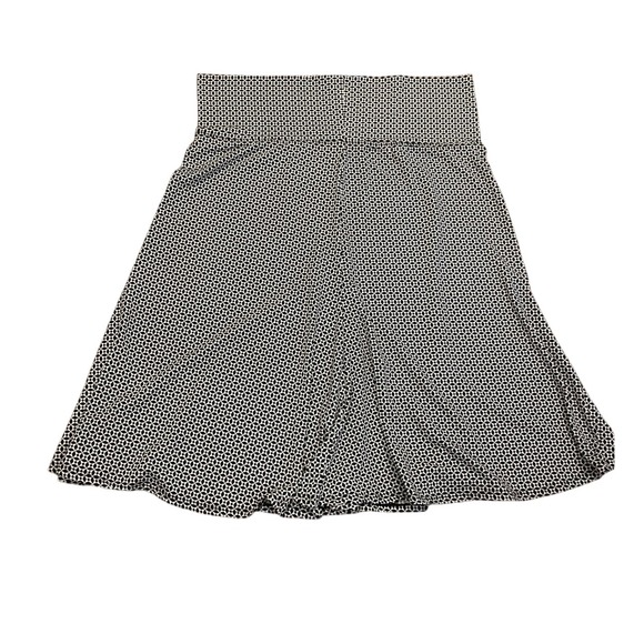 Max Studio Women's Black & White Geometric Print Knee Length Skirt - Picture 1 of 5